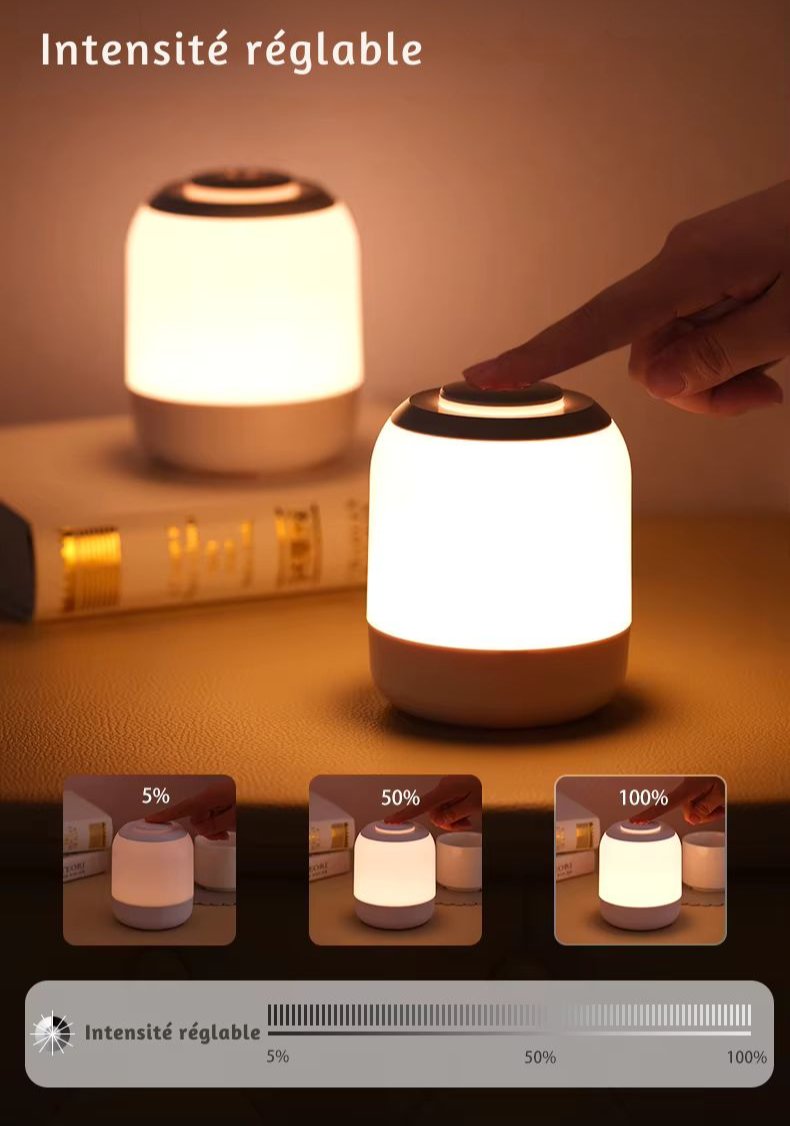 Lampe de chevet LED Lumière Douce