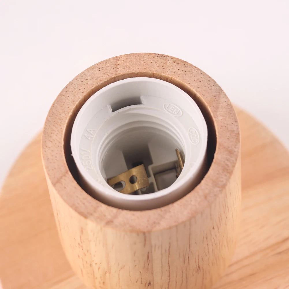 Socles de lampe de chevet originale en bois naturel - Style minimaliste