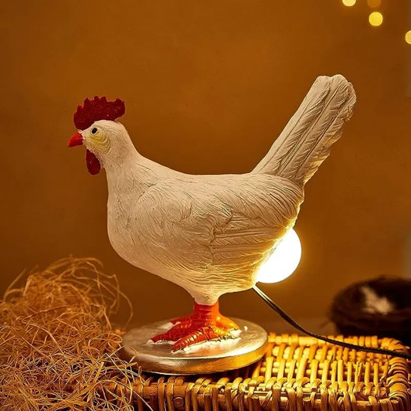 Lampe de chevet Originale Poule Lumineuse