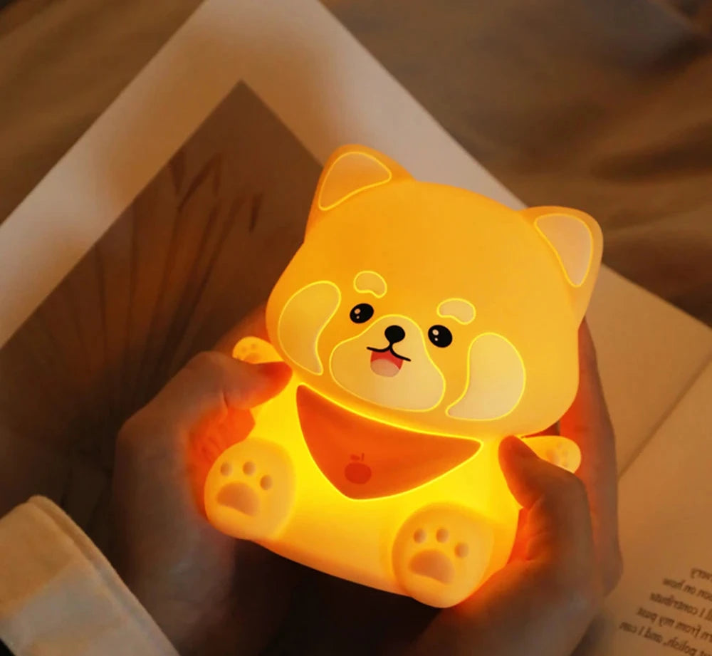 Lampe de chevet Enfant Panda Roux Lumineux