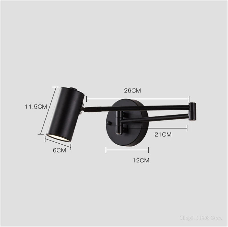 Lampe de Chevet Murale Laiton avec Bras Articulé - Éclat Nocturne
