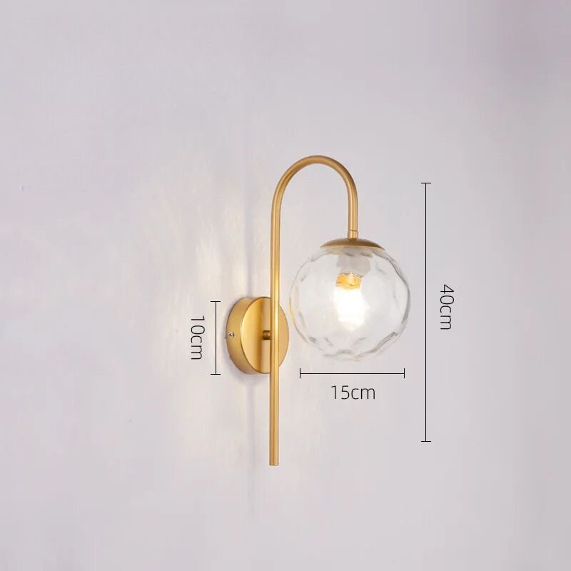 Lampe de chevet Murale Minimaliste et Globe - Éclat Nocturne
