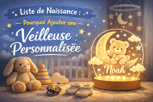 Liste de Naissance : Pourquoi Ajouter une Veilleuse Personnalisée - Éclat Nocturne