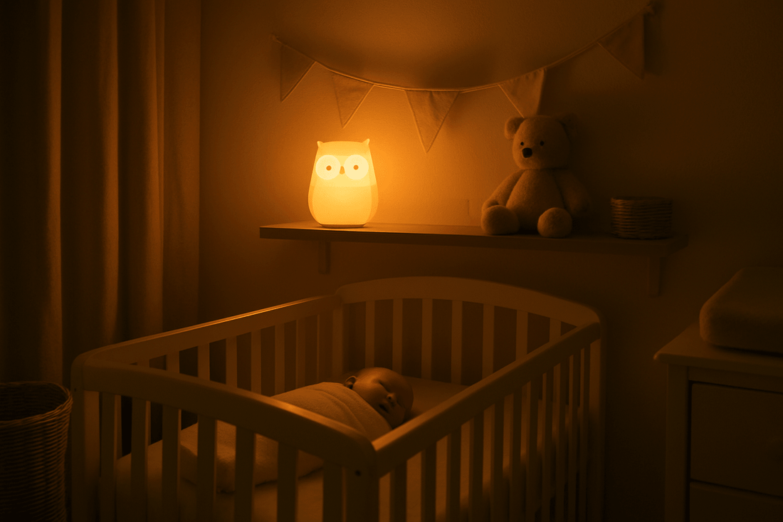 Veilleuse bébé 0-12 mois : critères de sécurité, matériaux et lumière adaptée au nourrisson - Éclat Nocturne