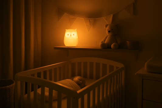 Veilleuse bébé 0-12 mois : critères de sécurité, matériaux et lumière adaptée au nourrisson - Éclat Nocturne