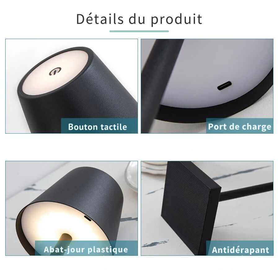 Lampe de chevet LED Minimaliste Chic