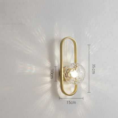 Lampe de chevet Murale Ovale et Globe Lumineux