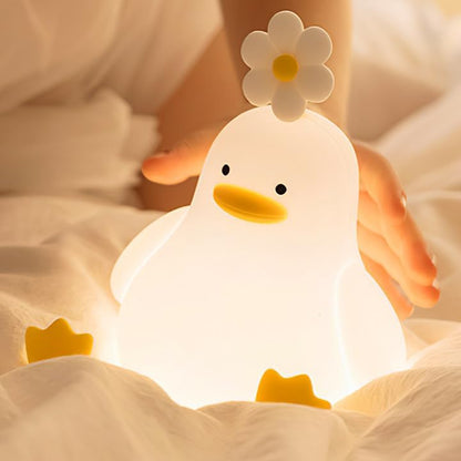 Lampe de chevet Enfant Poussin Fleur