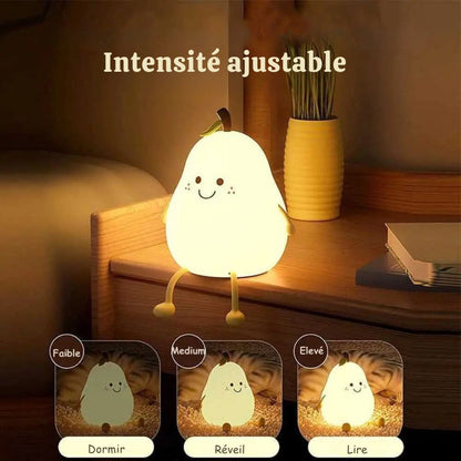 Lampe de chevet Enfant Poire Multicolore