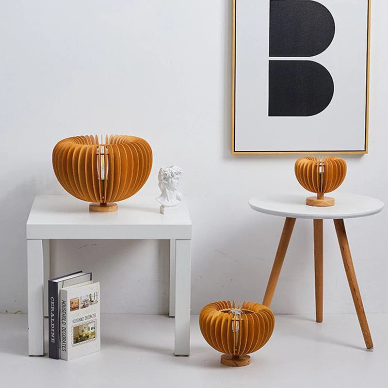 Lampe de chevet LED Bois Éclat Naturel