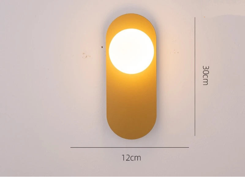 Comparatif coloris noir et or de l'applique murale ovale minimaliste Éclat Nocturne