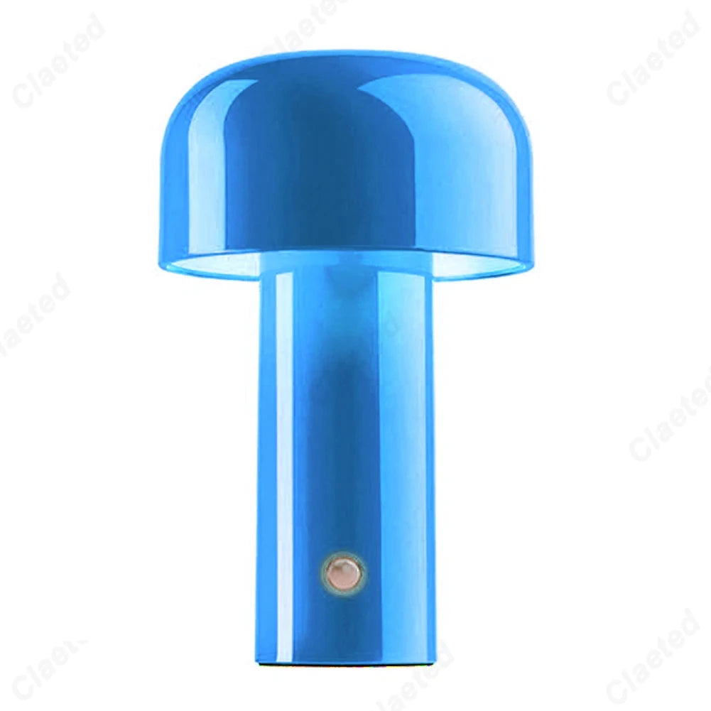 Lampe de chevet originale champignon coloré éteinte, effet décoratif de jour