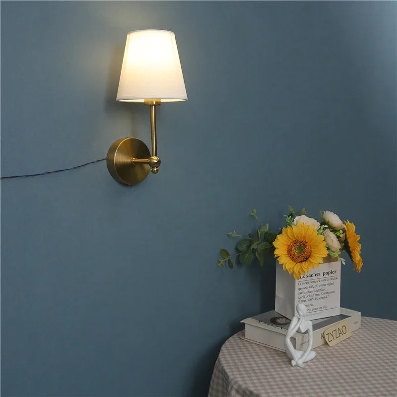 Lampe de chevet Murale Élégance Dorée