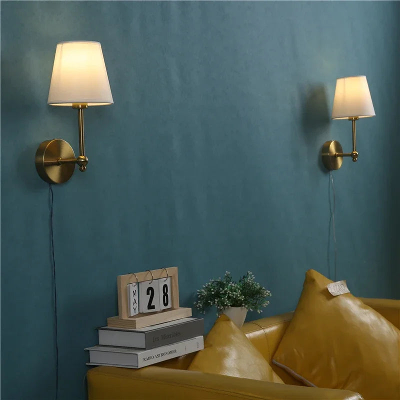 Lampe de chevet Murale Élégance Dorée