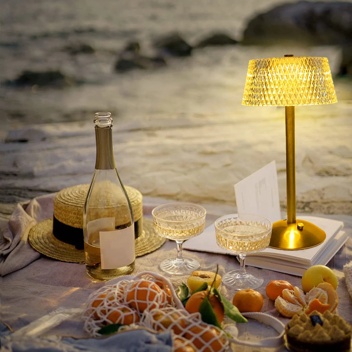 Lampe de chevet Originale Cristallin
