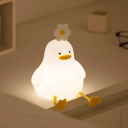 Lampe de chevet Enfant Poussin Fleur