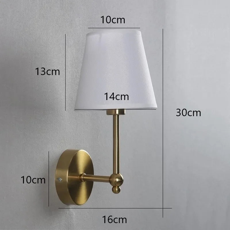 Lampe de chevet Murale Élégance Dorée