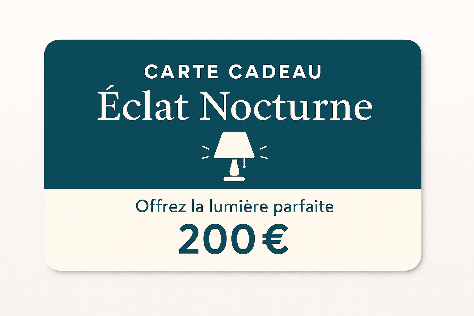 Carte cadeau Éclat Nocturne - Éclat Nocturne