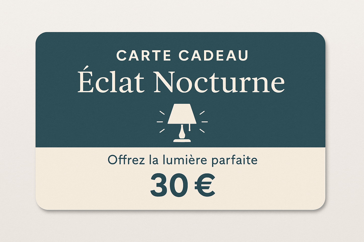 Carte cadeau Éclat Nocturne - Éclat Nocturne
