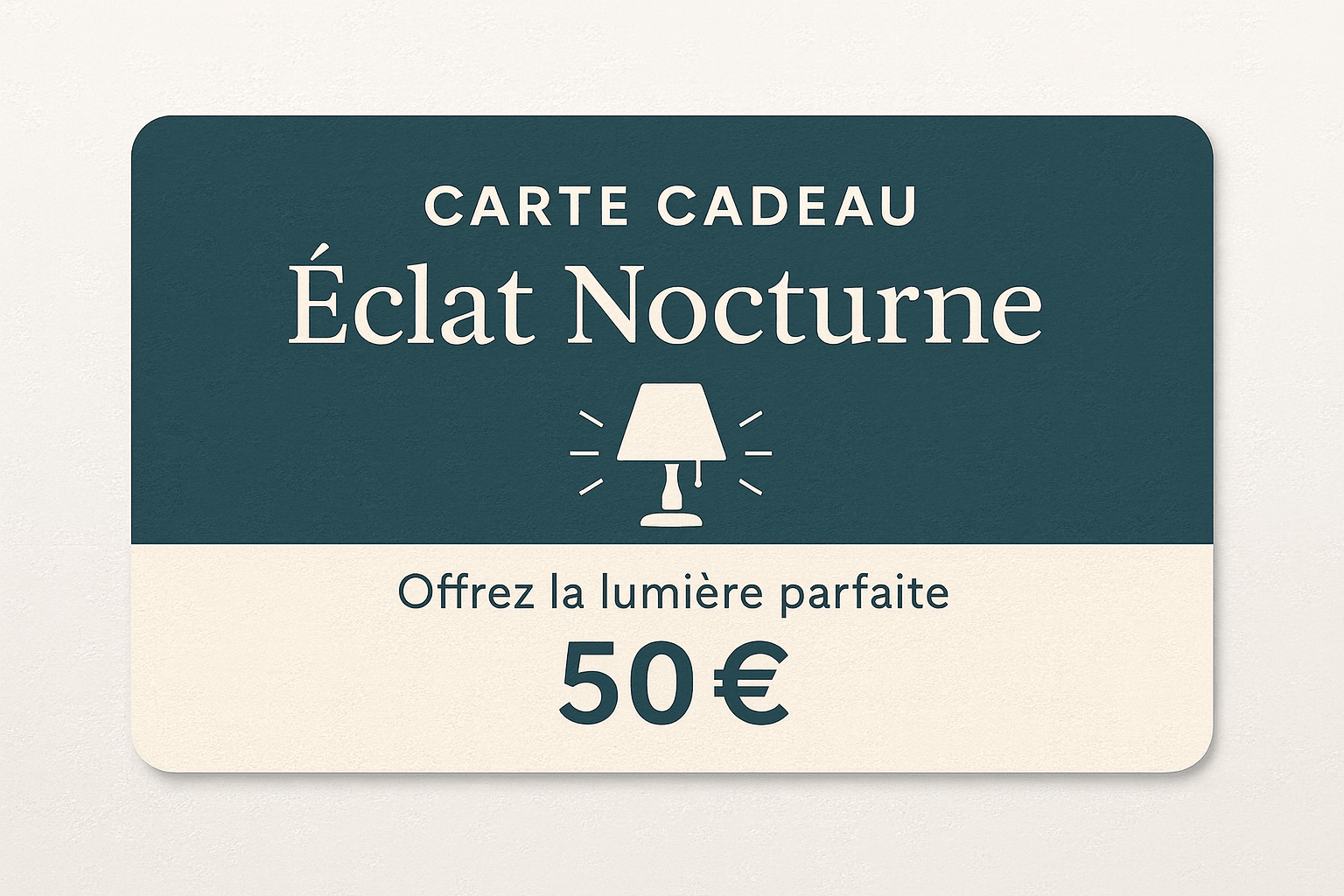 Carte cadeau Éclat Nocturne - Éclat Nocturne