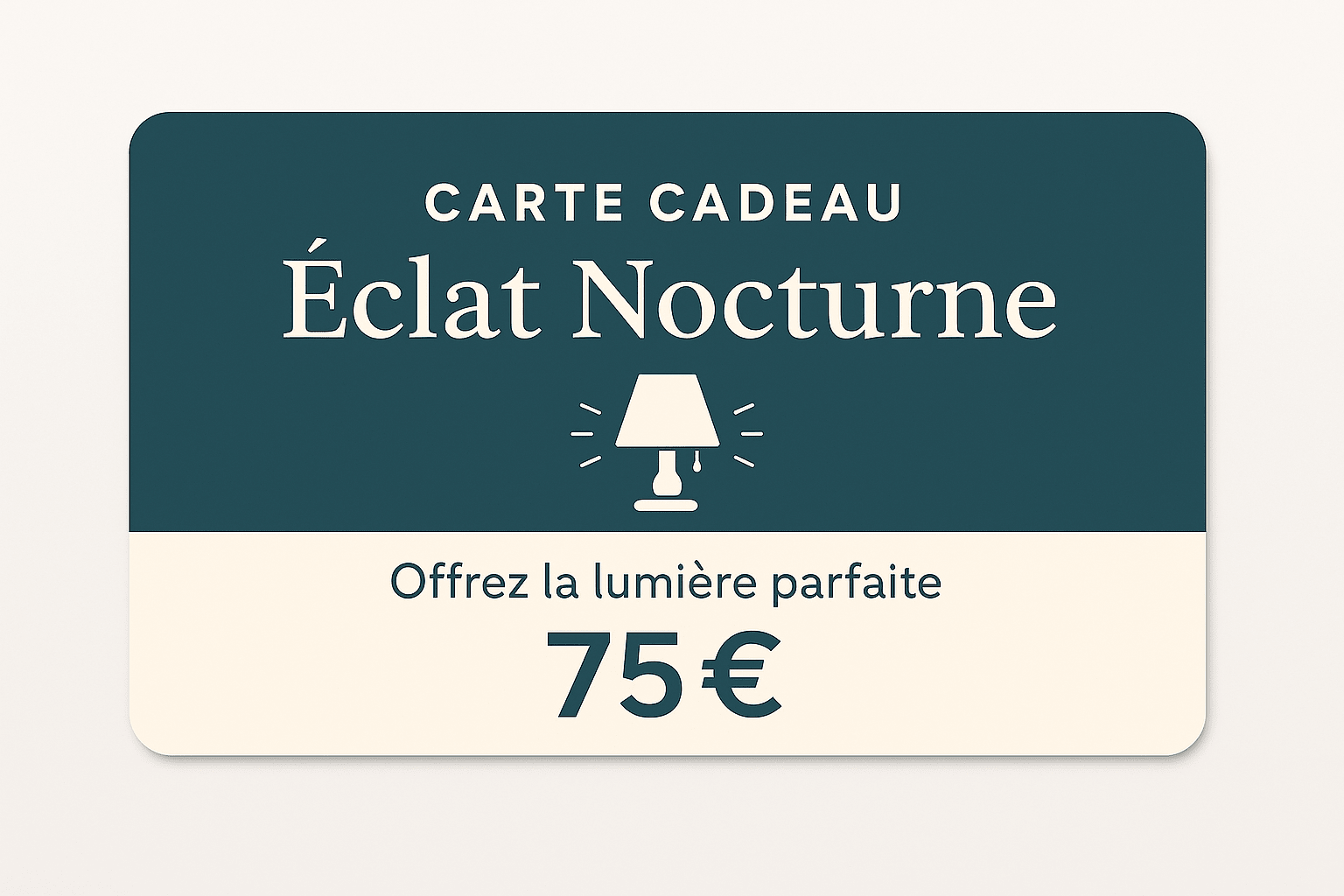 Carte cadeau Éclat Nocturne - Éclat Nocturne