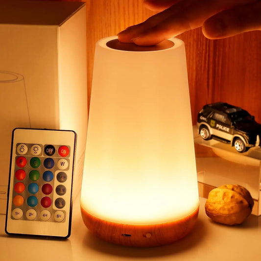 Lampe d'ambiance 13 couleurs tactile - Éclat Nocturne