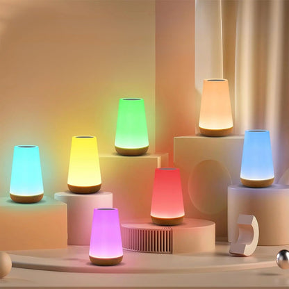 Lampe d'ambiance 13 couleurs tactile - Éclat Nocturne