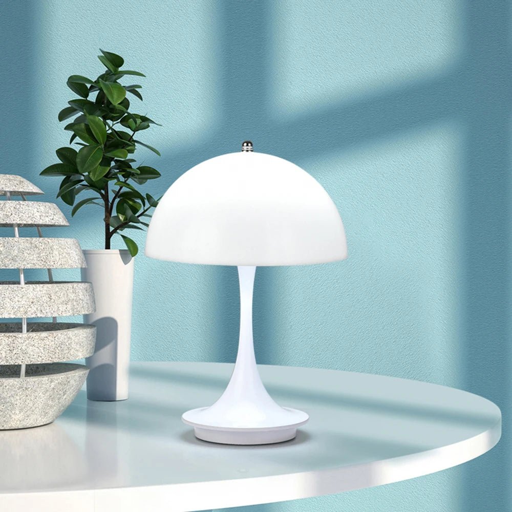 Lampe de chevet Champignon rétro LED - Éclat Nocturne