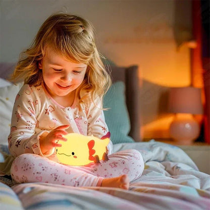 Lampe de chevet Enfant Axolotl Lumineux - Éclat Nocturne