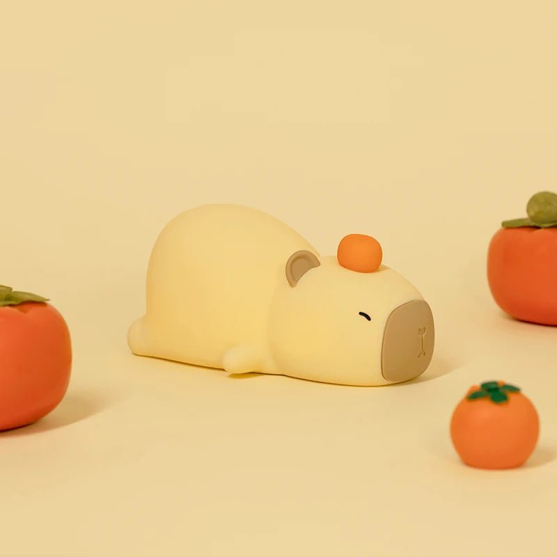 Lampe de chevet Enfant Capybara Endormi - Éclat Nocturne