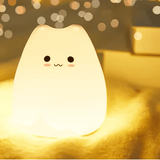 Lampe de chevet Enfant Chat Mignon - Éclat Nocturne