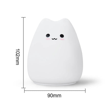 Lampe de chevet Enfant Chat Mignon - Éclat Nocturne