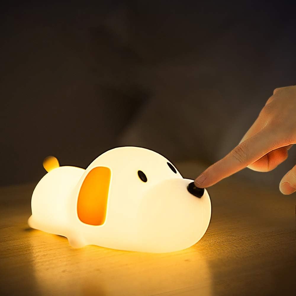 Lampe de chevet Enfant Chien Veilleur - Éclat Nocturne