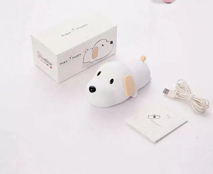 Lampe de chevet Enfant Chien Veilleur - Éclat Nocturne
