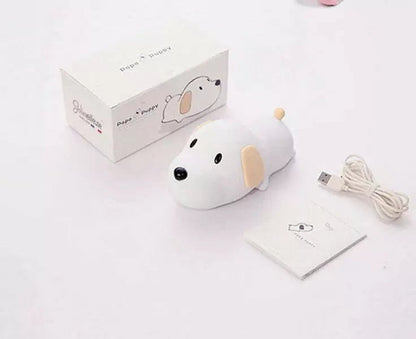 Lampe de chevet Enfant Chien Veilleur - Éclat Nocturne
