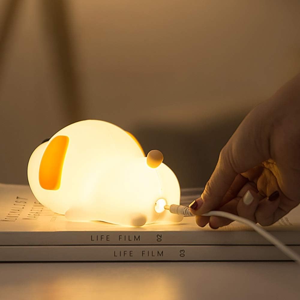 Lampe de chevet Enfant Chien Veilleur - Éclat Nocturne