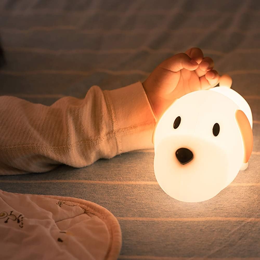 Lampe de chevet Enfant Chien Veilleur - Éclat Nocturne