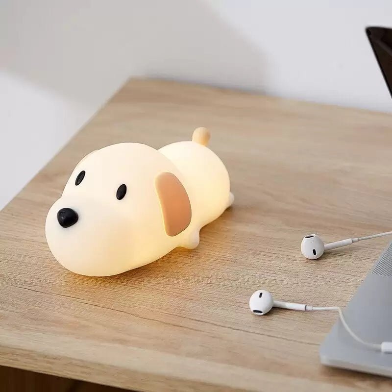 Lampe de chevet Enfant Chien Veilleur - Éclat Nocturne
