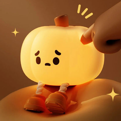 Lampe de chevet Enfant Citrouille Lumineuse - Éclat Nocturne