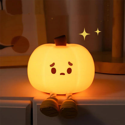 Lampe de chevet Enfant Citrouille Lumineuse - Éclat Nocturne