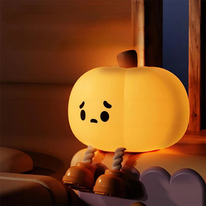 Lampe de chevet Enfant Citrouille Lumineuse - Éclat Nocturne