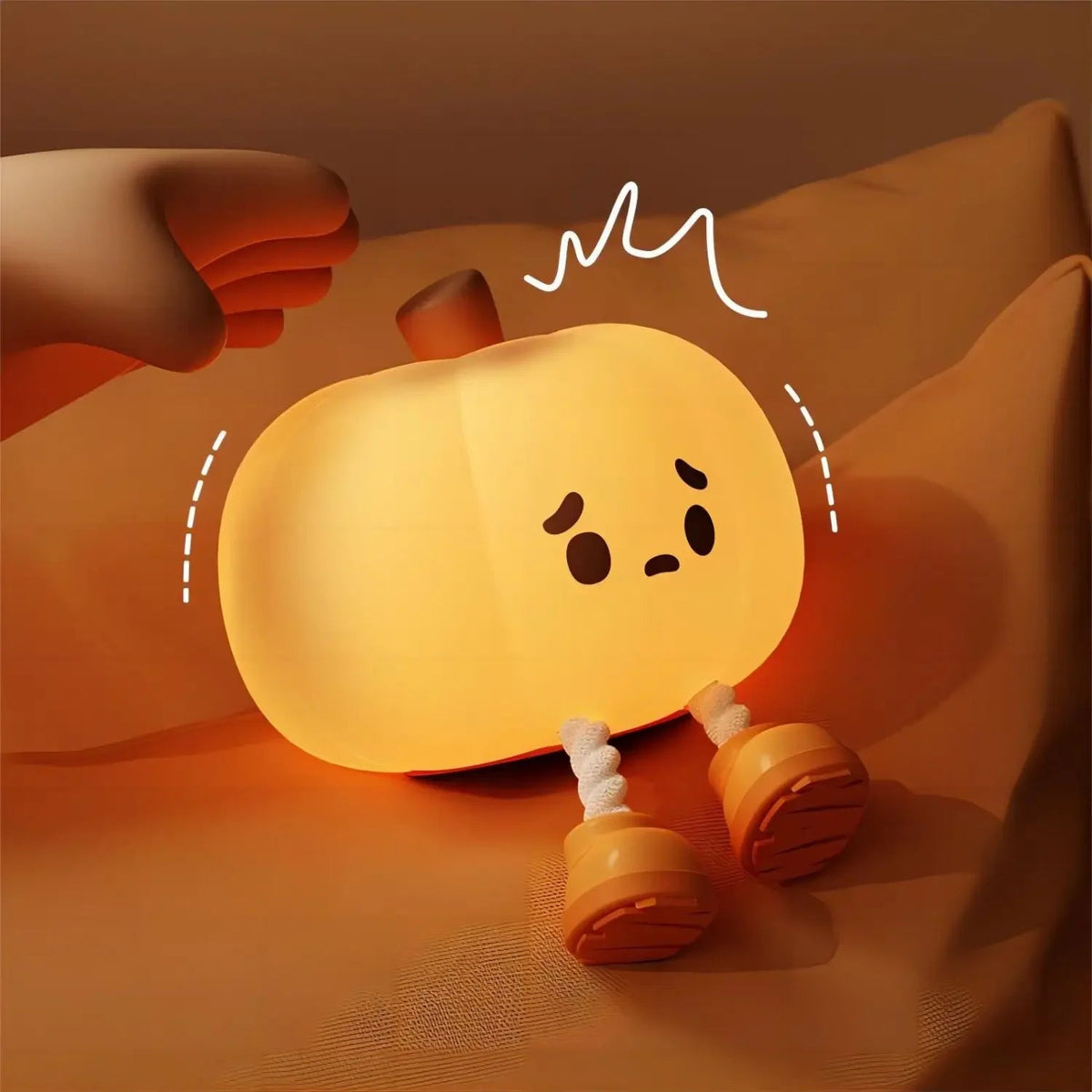 Lampe de chevet Enfant Citrouille Lumineuse - Éclat Nocturne