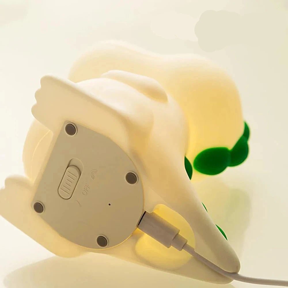 Lampe de chevet Enfant Dino Tendre - Éclat Nocturne