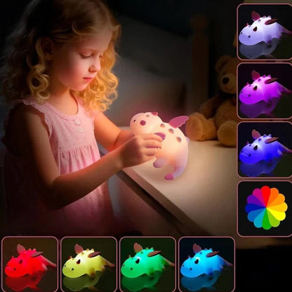 Lampe de chevet Enfant Dragon - Éclat Nocturne