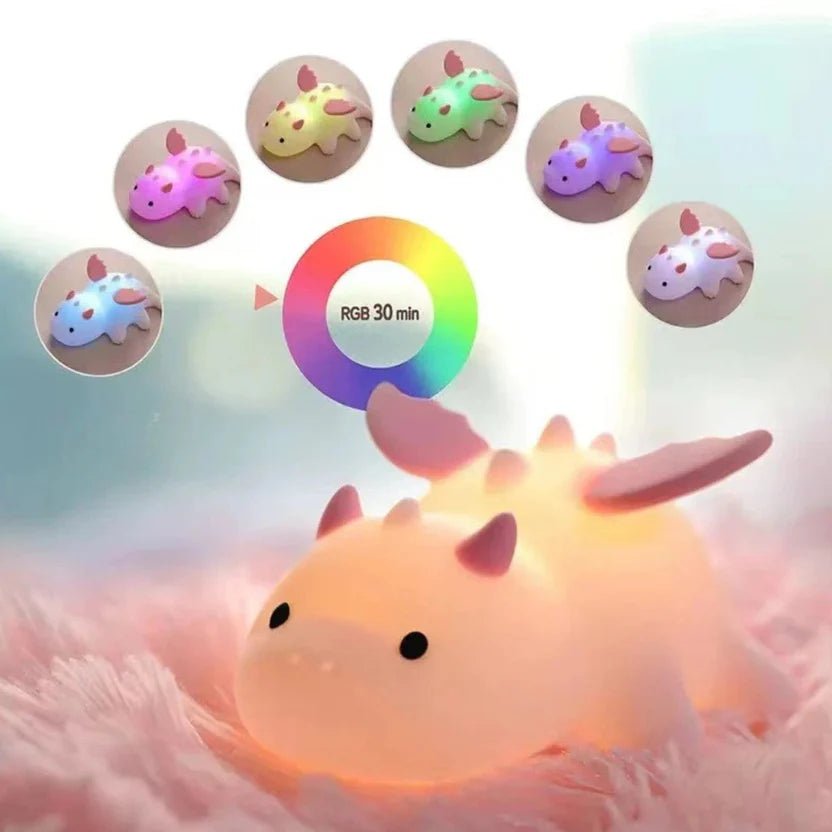 Lampe de chevet Enfant Dragon - Éclat Nocturne
