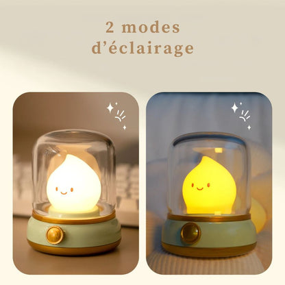 Lampe de chevet Enfant Flamme Lumineuse - Éclat Nocturne
