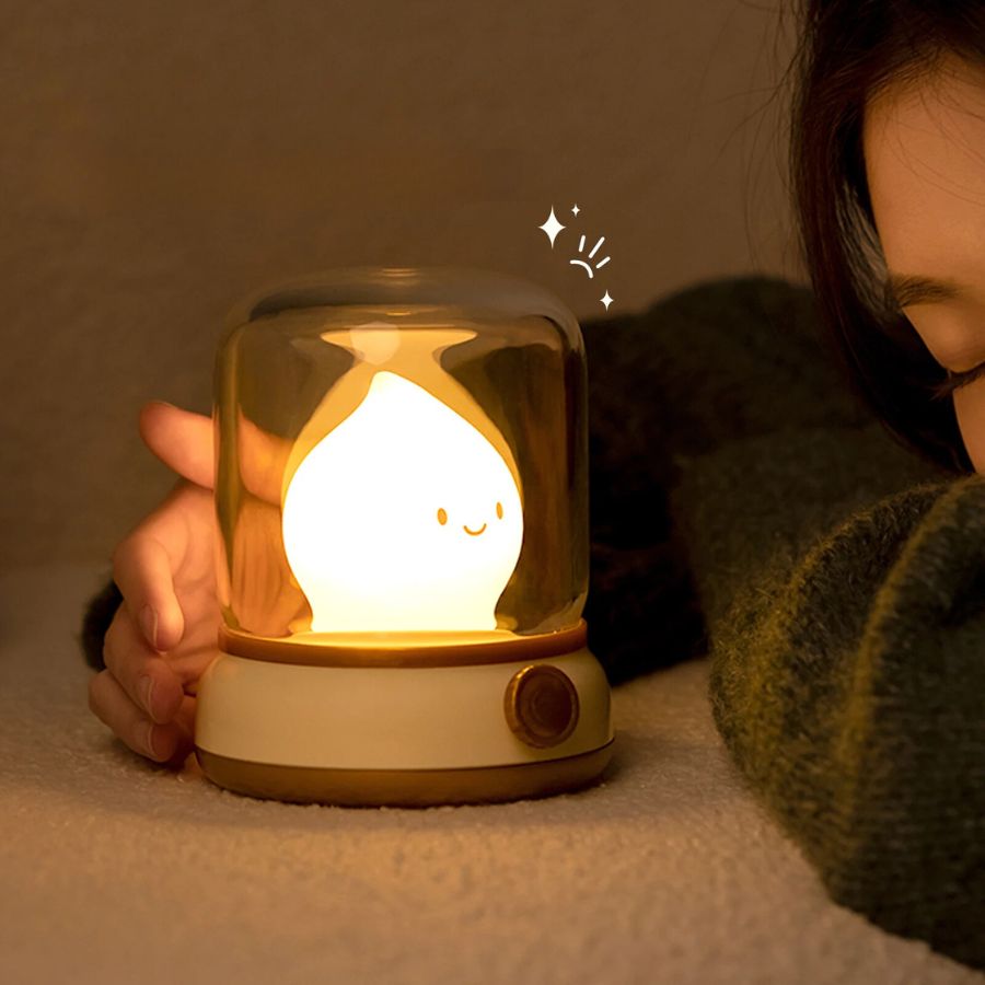 Lampe de chevet Enfant Flamme Lumineuse - Éclat Nocturne