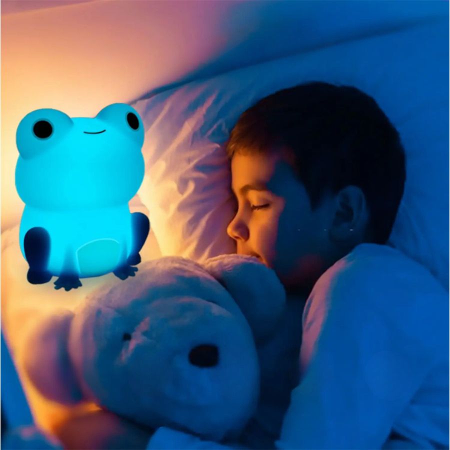 Lampe de chevet Enfant Grenouille Lumineuse - Éclat Nocturne