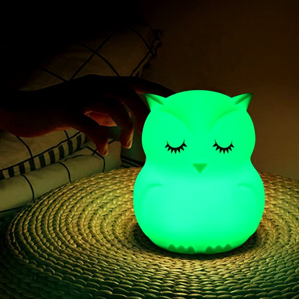 Lampe de chevet Enfant Hibou Lumineux - Éclat Nocturne