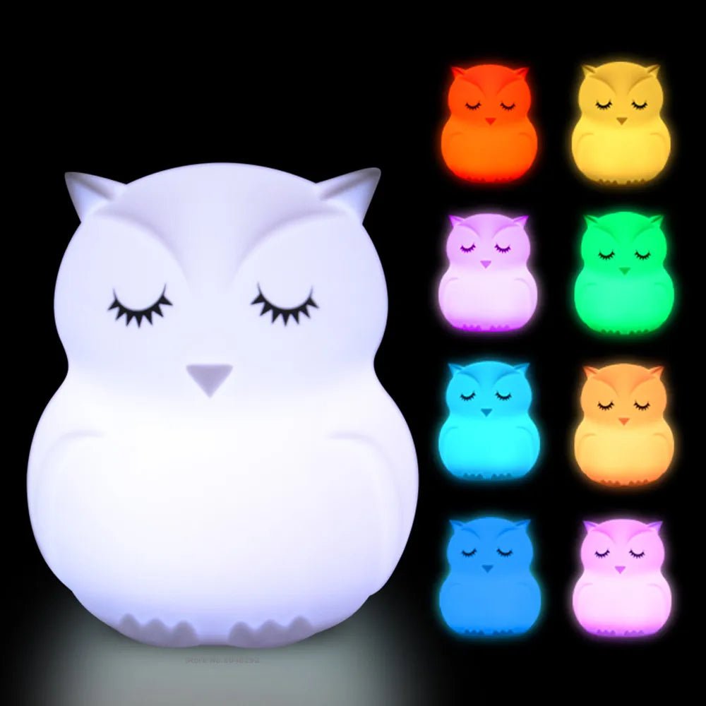 Lampe de chevet Enfant Hibou Lumineux - Éclat Nocturne